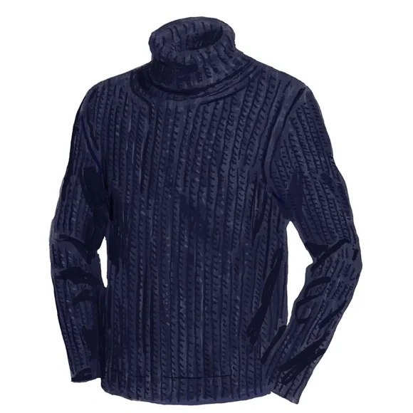 J. Peterman Men's Wool Turtleneck Sweater. (Large) - Picture 1 of 8